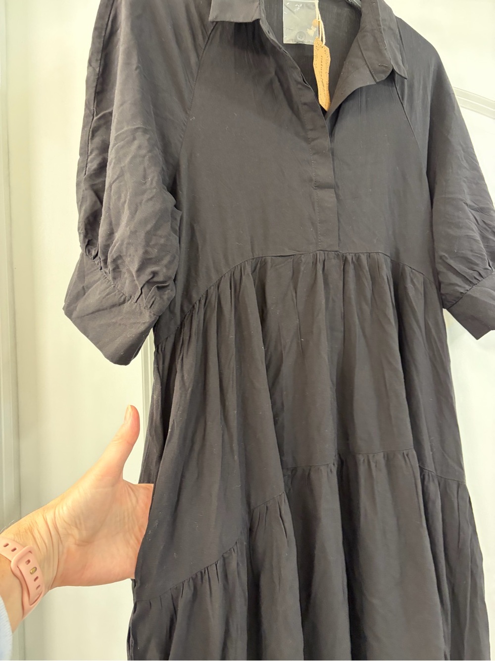 NATURAL LIFE NWT Rebecca Black Tiered midi , Boho, Western Dress. Medium - Picture 7 of 10